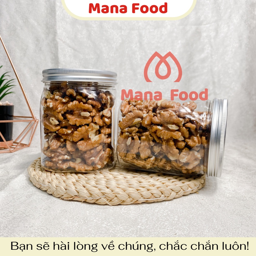 [Hũ vuông] 250G Nhân Óc Chó Vàng Mỹ Mana Food | hạt dinh dưỡng nhập khẩu