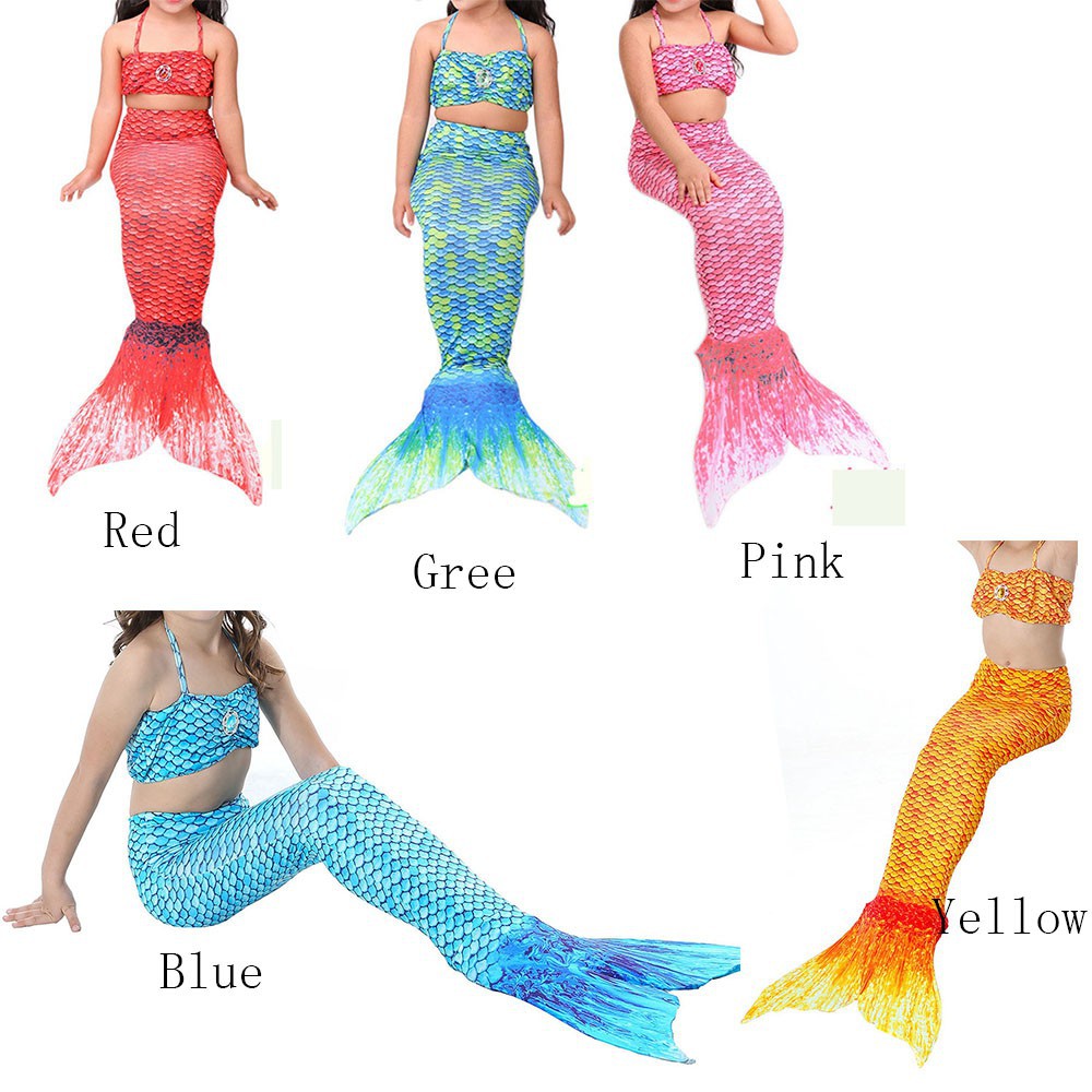 Set đồ bơi hóa trang nàng tiên cá dễ thương cho bé gái | BigBuy360 - bigbuy360.vn