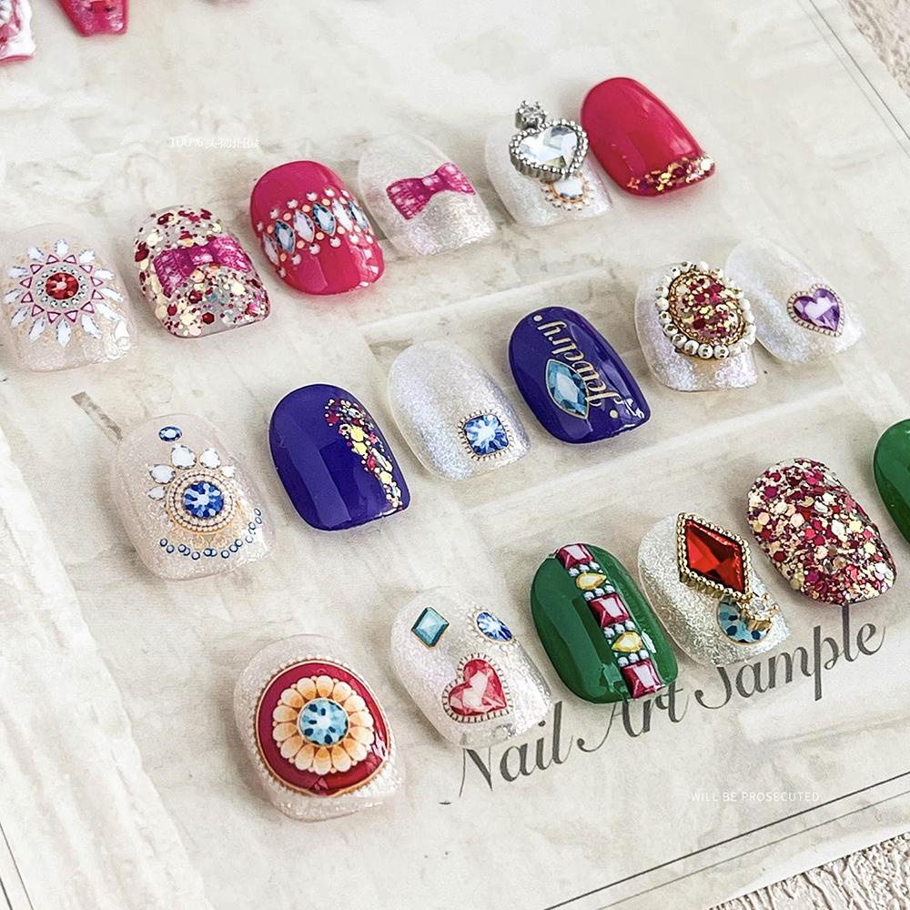 Miếng Dán Trang Trí Móng Tay Siêu Mỏng Phong Cách Retro