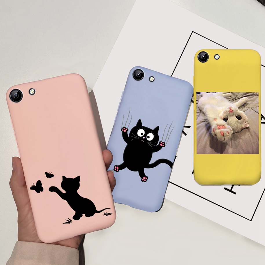 Ốp điện thoại cao su silicone mềm bo viền in thú vật dễ thương xinh xắn cho Vivo Y81 1808 Y81I 1812 Y81 Y 81 Y 81i