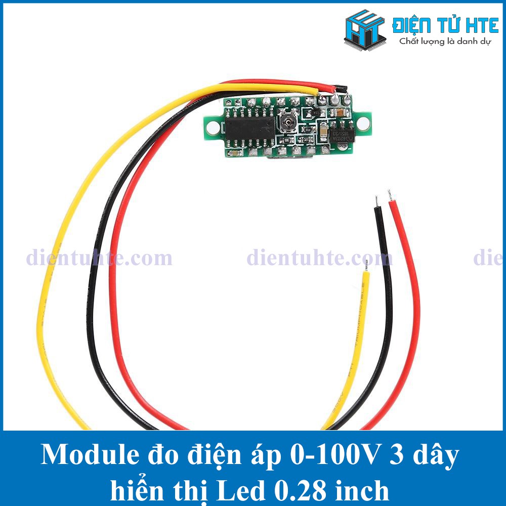 Module đo điện áp DC 0-100V hiển thị LED 0.28inch