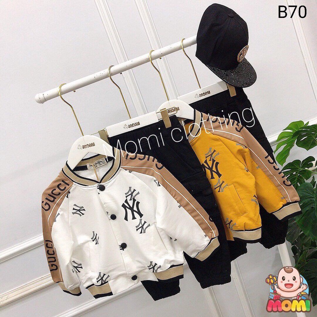 Bộ bomber gucci dành cho bé trai - B70 - CAM KẾT HÀNG QUẢNG CHÂU CAO CẤP LOẠI 1