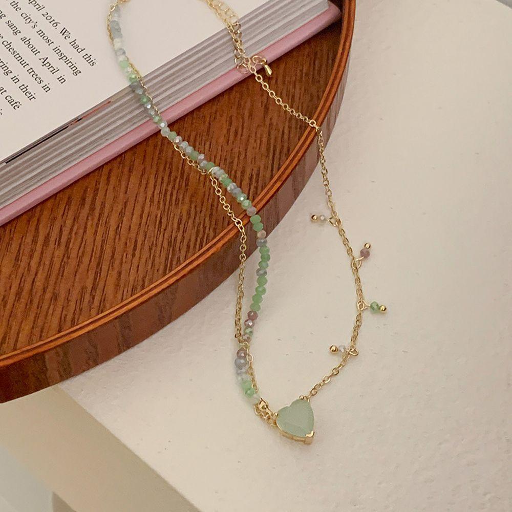 AROMA Vòng cổ Mặt Trái Tim Phong Cách Vintage Thời Trang Cho Nữ Y2K