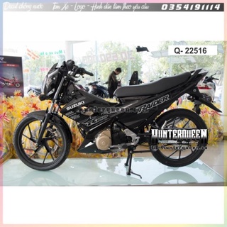 [Mới] Tem rời xe Raider 2015 trắng đen  – Thay đổi chi tiết, màu sắc, chất liệu theo ý khách, làm được cho mọi dòng xe.