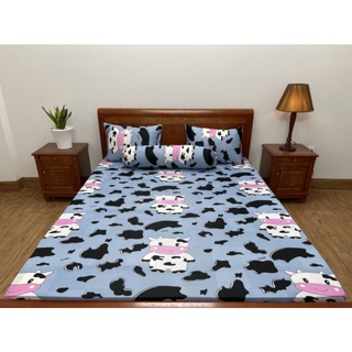 Drap nệm kích thước 2,4*1,8m thun lạnh in 3d