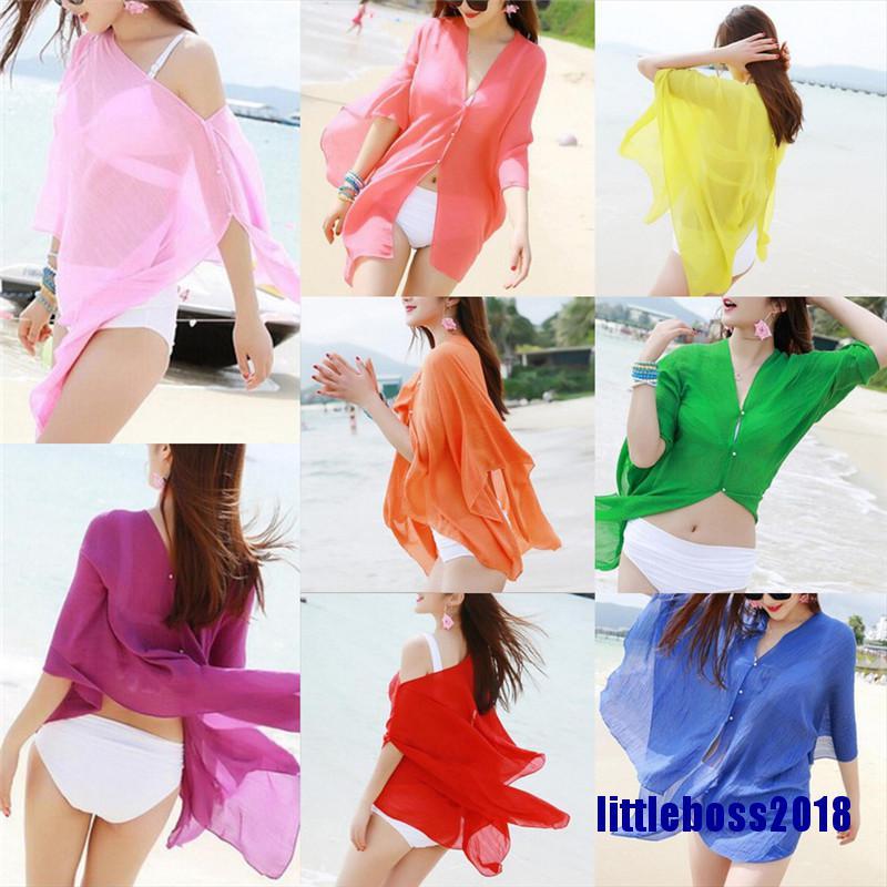 Áo Choàng Bikini Đi Biển Mùa Hè 2018 Vỏ Bọc Ngoài Bikini Quyến Rũ Cho Nữ | BigBuy360 - bigbuy360.vn