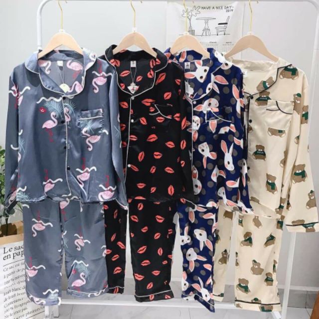 Bộ pizama dài tay - Bộ đồ mặc nhà