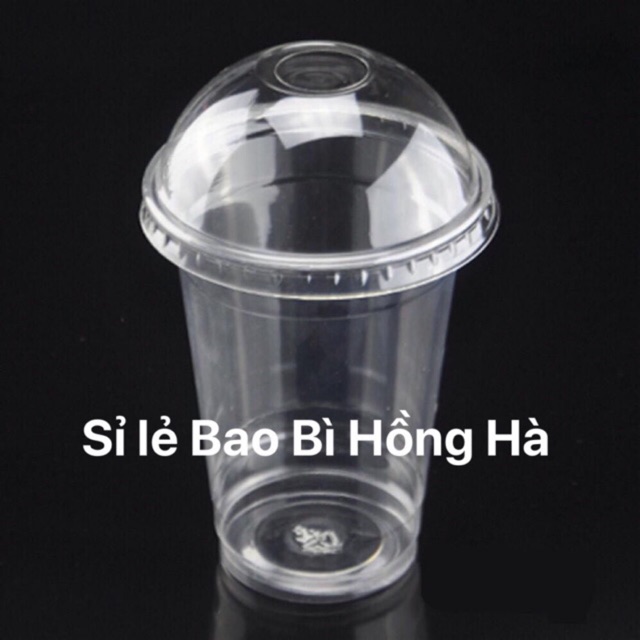 ❤️BAO GIÁ SỈ❤️ 100 ly cốc nhựa có nắp cầu , cốc nhựa dùng 1 lần