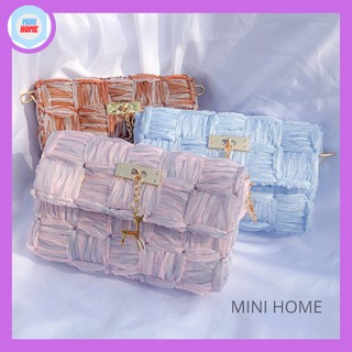 Túi tự đan ruy băng phối màu, set nguyên liệu túi tự đan, diy bag, handmade bag