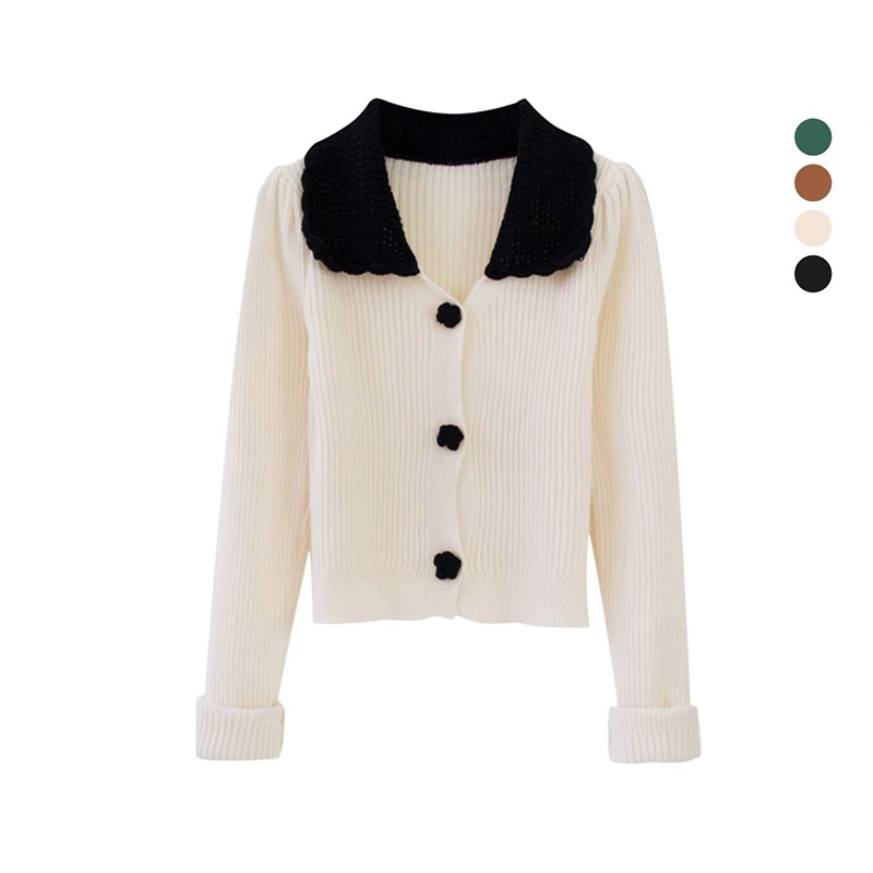 Áo khoác cardigan dệt kim phong cách retro thời trang Hàn Quốc cho n | BigBuy360 - bigbuy360.vn