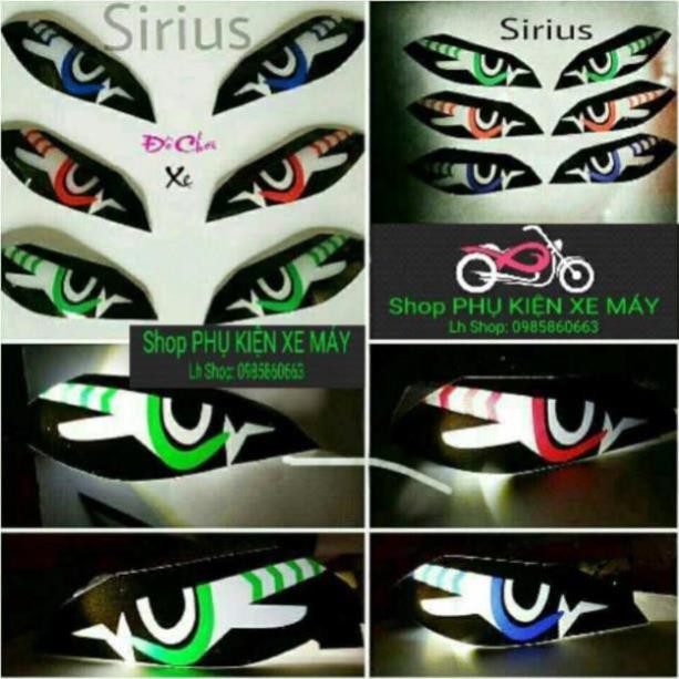 Bộ mê ca+ Đèn led audi mắt cú xe Sirius