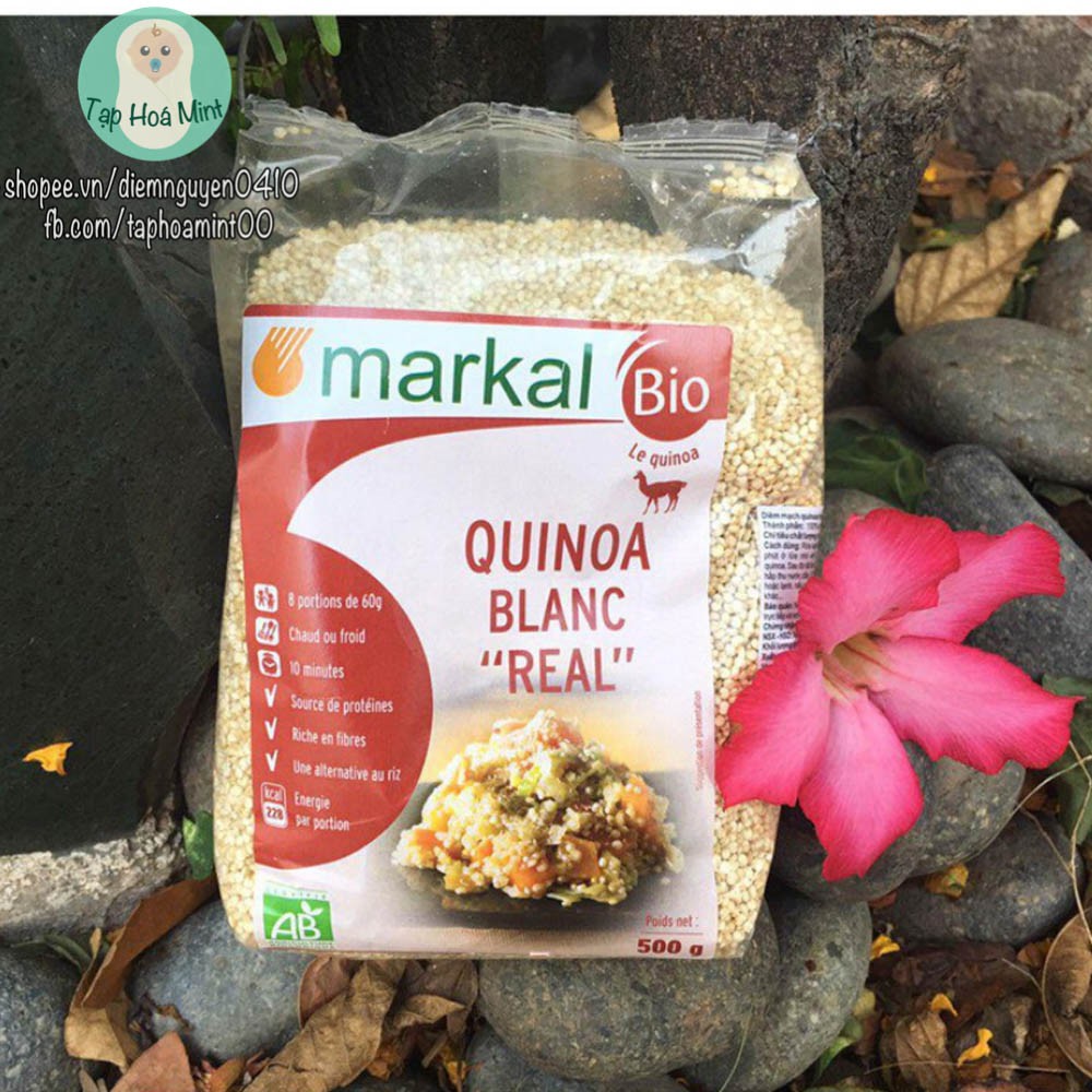 Diêm mạch quinoa trắng hữu cơ Markal 500g - Date 2021