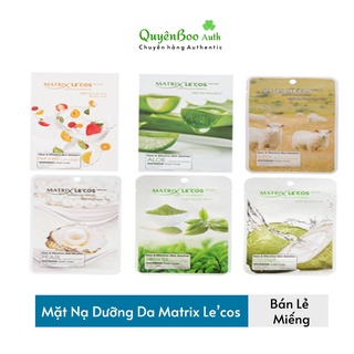 Mặt nạ dưỡng da matrix le’cos, mặt nạ hàn quốc hộp 20 gói