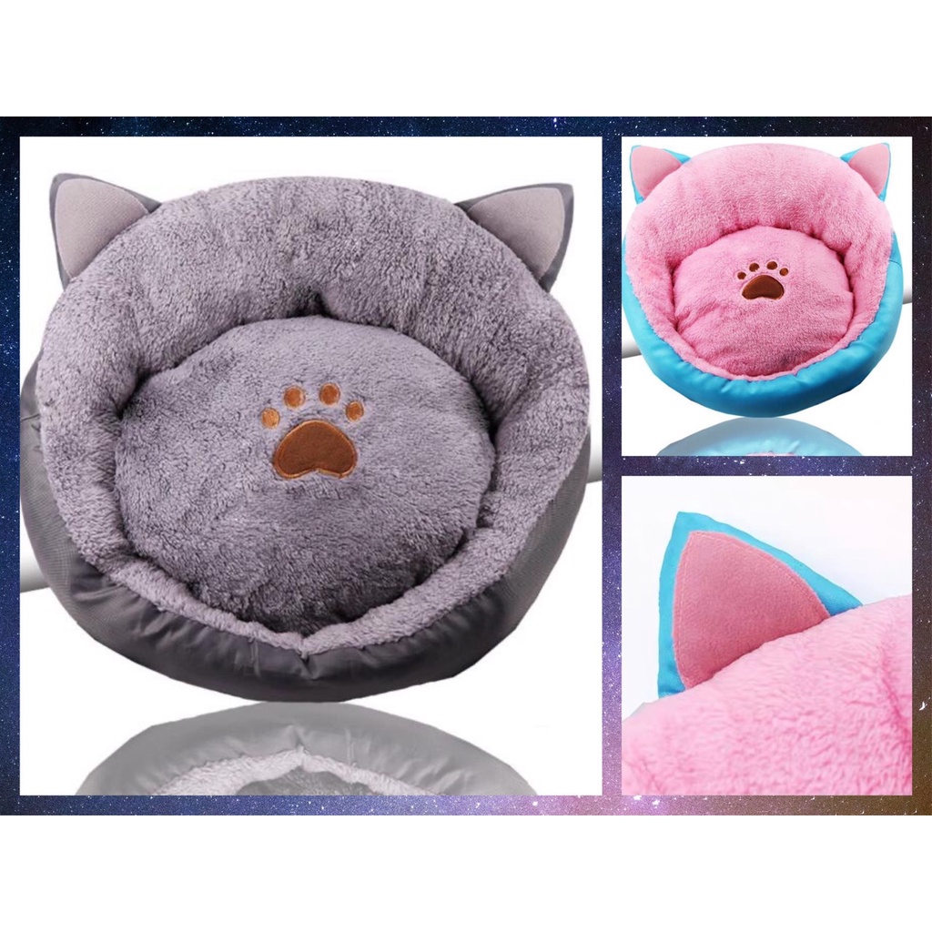[ Xu hướng ] Đệm ổ nằm bông cừu cho thú cưng hình tai thú dễ thương cao cấp