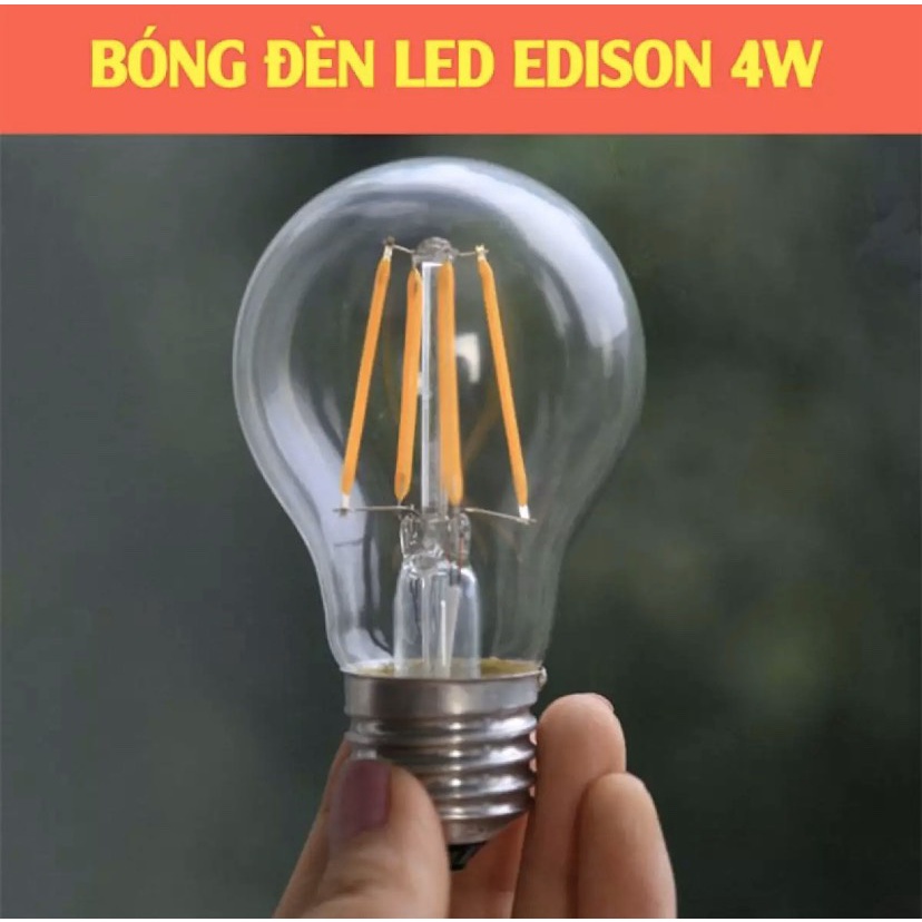 Bóng đèn led edison G45 - 4w -Ánh Sáng Vàng , Trang Trí Nhà Hàng - Quán Cà Phê