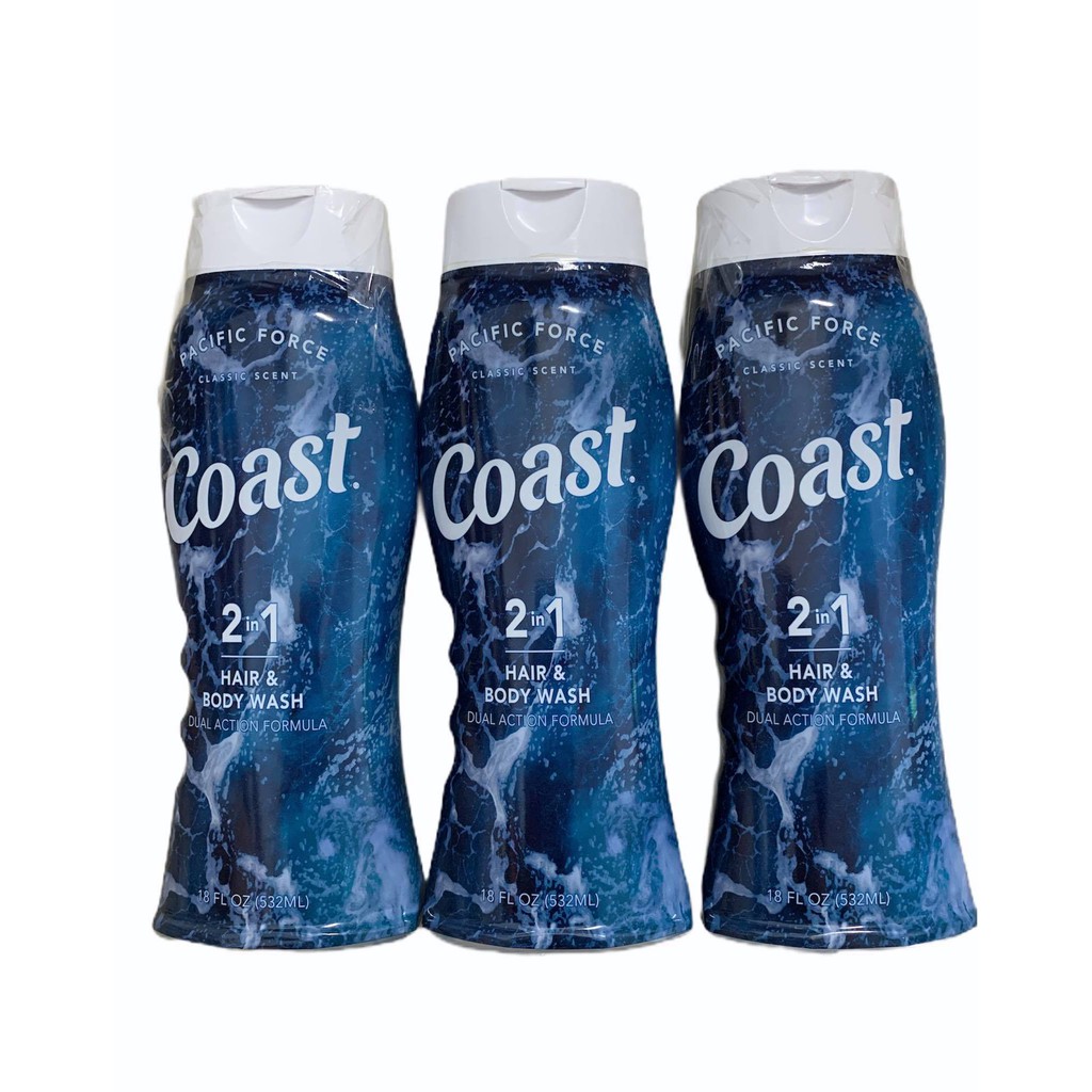 [HÀNG MỸ- MẪU MỚI] Sữa tắm gội Coast hương Pacific 532ml