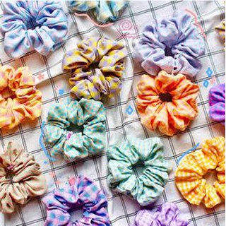 Ốc Sên Shop - Scrunchie caro 1~15