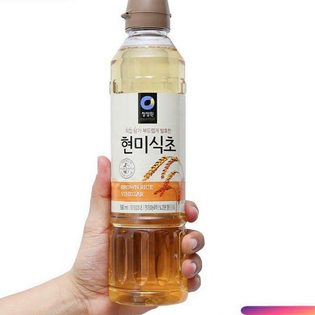 Daesang Giấm gạo lứt Chung Jung One chai 500ml - Nhập Khẩu Hàn Quốc