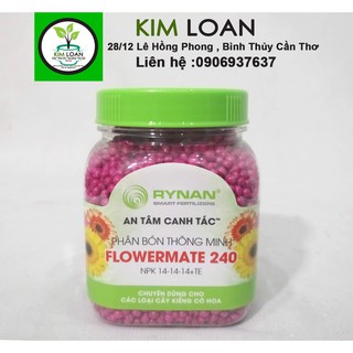 Phân bón thông minh Rynan FlowerMate 240 NPK 14-14-14 hũ 150g