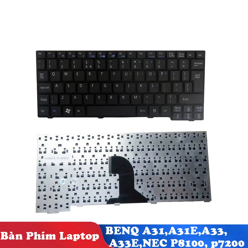 Bàn phím Laptop BENQ A31, A31E, A33, A33E, NEC P8100, P7200, P8210, NEC720