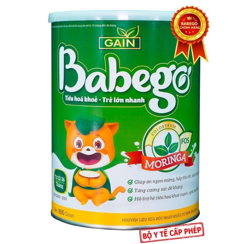 Sữa bột Babego 800g.giành cho trẻ táo bón (12-36 tháng)