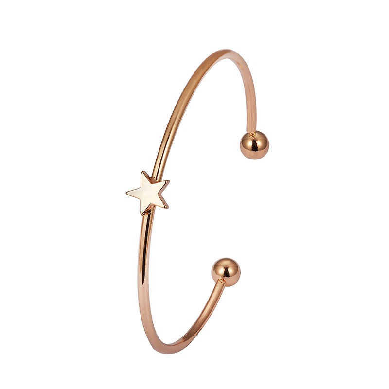 Set 4 vòng tay mặt hình ngôi sao/mặt trăng đính đá