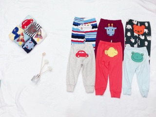 Set 5 quần dài mông thú cho bé
