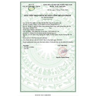 Vitamin B1 1800 viên - Đại Uy