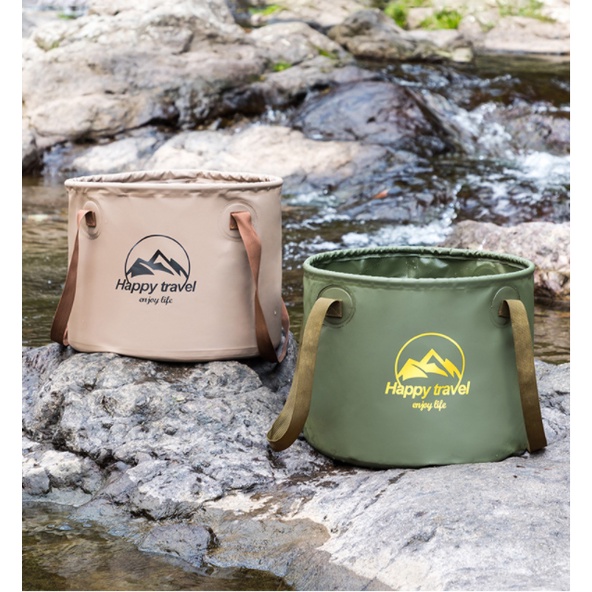 Xô Đựng Nước Sức Chứa Lớn Có Thể Gấp Gọn Tiện Dụng Cho Cắm Trại