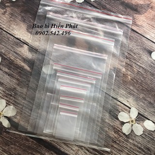 Túi zip chỉ đỏ dùng để đựng nước mắm, phụ kiện, thực phẩm...