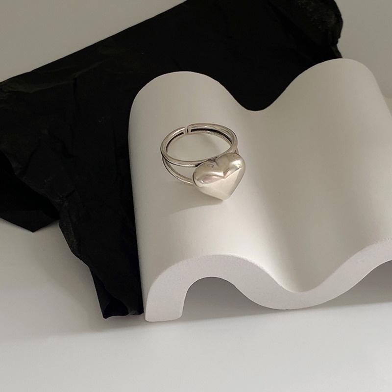 Nhẫn hình trái tim đôi thời trang cá tính