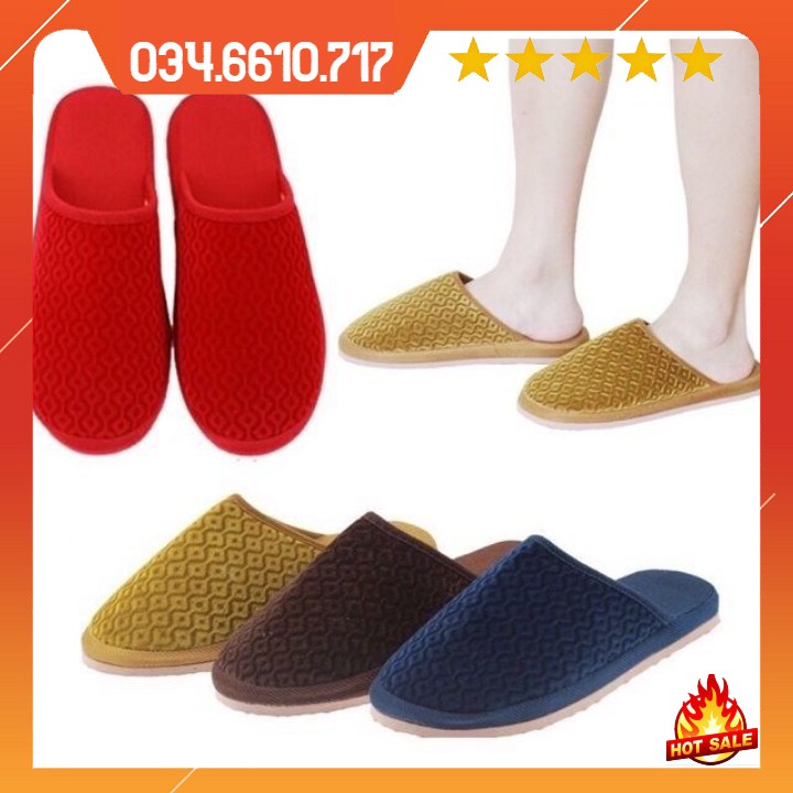 Dép nhung đi trong nhà ấm áp dễ thương