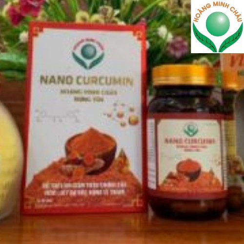 Tinh Bột Nghệ Nano Curcumin lọ 60 viên nang mềm hôc trợ giảm đau dạ dày giảm mỡ bụng_Hoàng Minh Châu