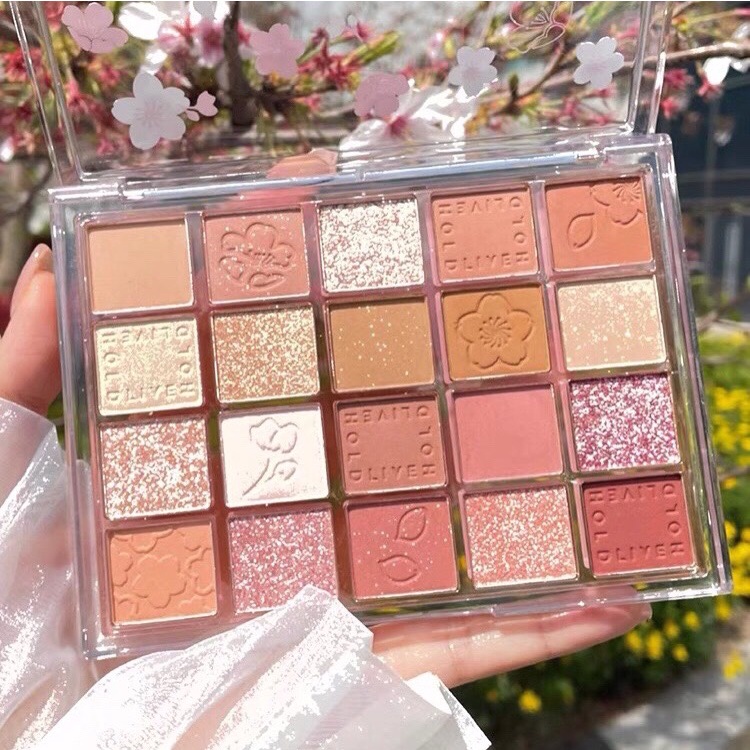 Bảng phấn mắt 20 ô màu HOLD LIVE DIKALU Evening Sakura Dance Eyeshadow Palette Holdlive DIKA10 HLIV84 HL548