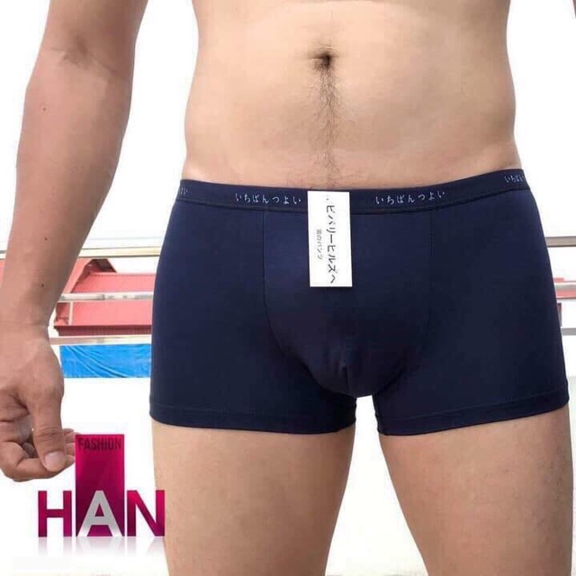 Hộp 5 Quần Lót Nam Đùi Cotton Xuất Nhật Kèm Hộp Và Túi