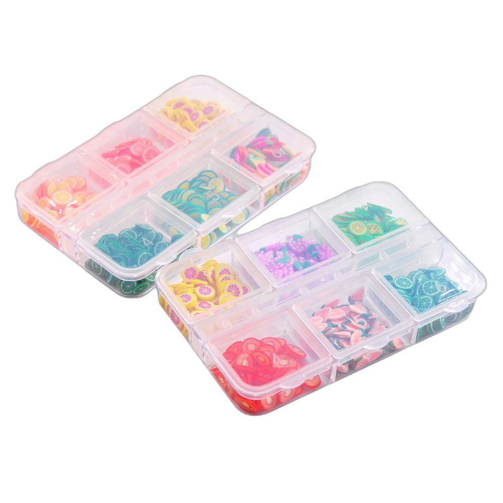 Đất Sét Polymer 3D Hình Quả Bơ / Chanh Độc Đáo Dùng Trang Trí Móng Tay DIY