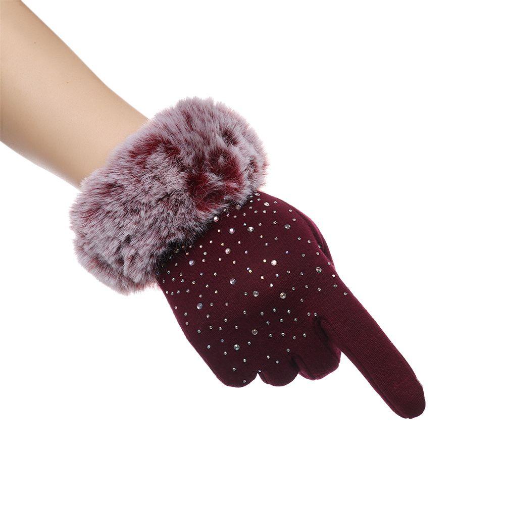 Găng Tay Giả Lông Dày Chống Gió Thời Trang