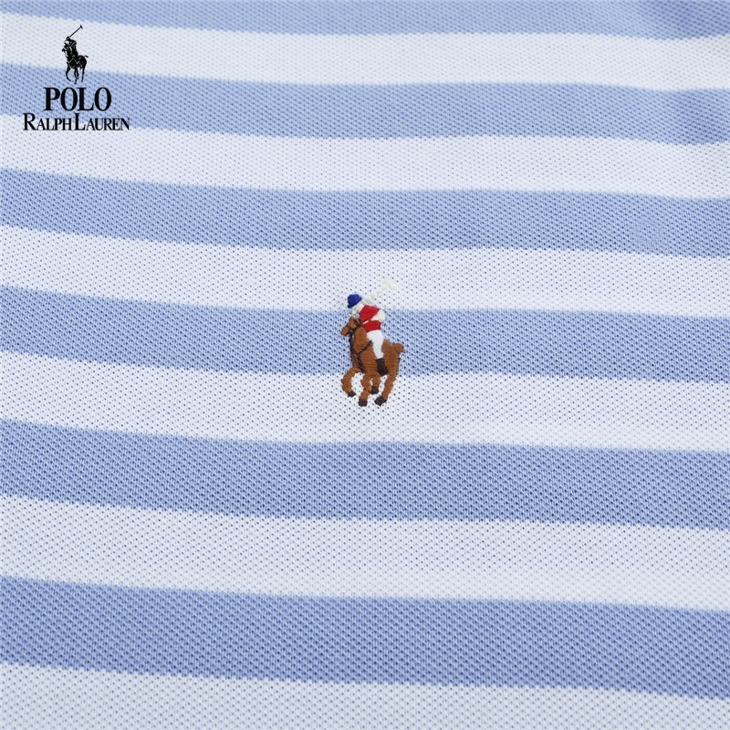 Áo Thun Polo Tay Ngắn Kẻ Sọc Thêu Logo Ralph Lauren Thời Trang 2022 Chất Lượng Cao Cho Nam