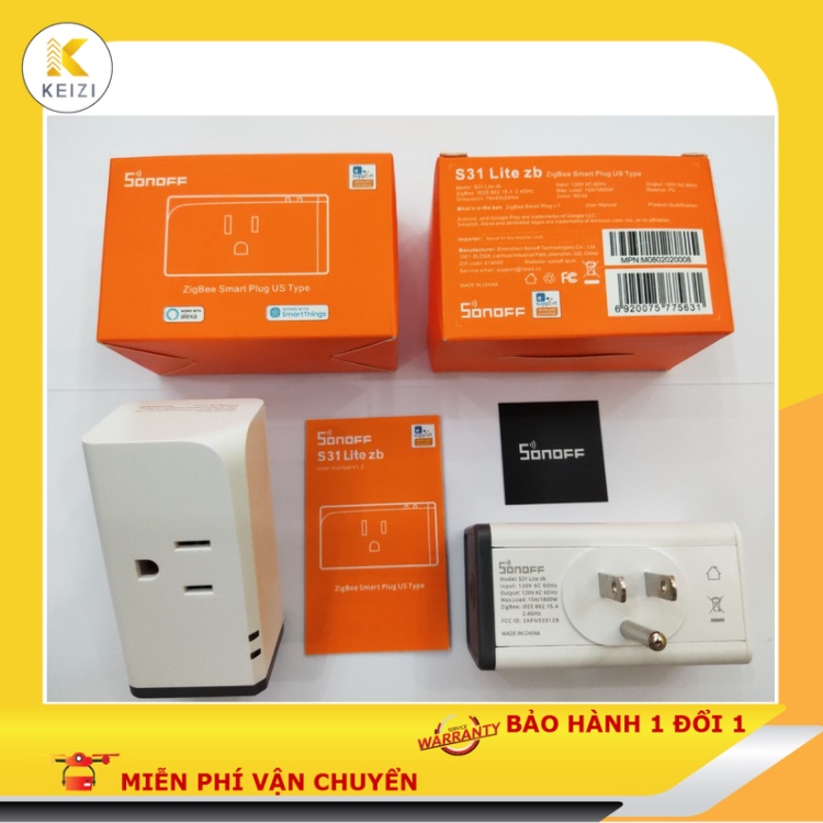 (Zigbee) Ổ Cắm Thông Minh Sonoff Ewelink S31 Lite Zb