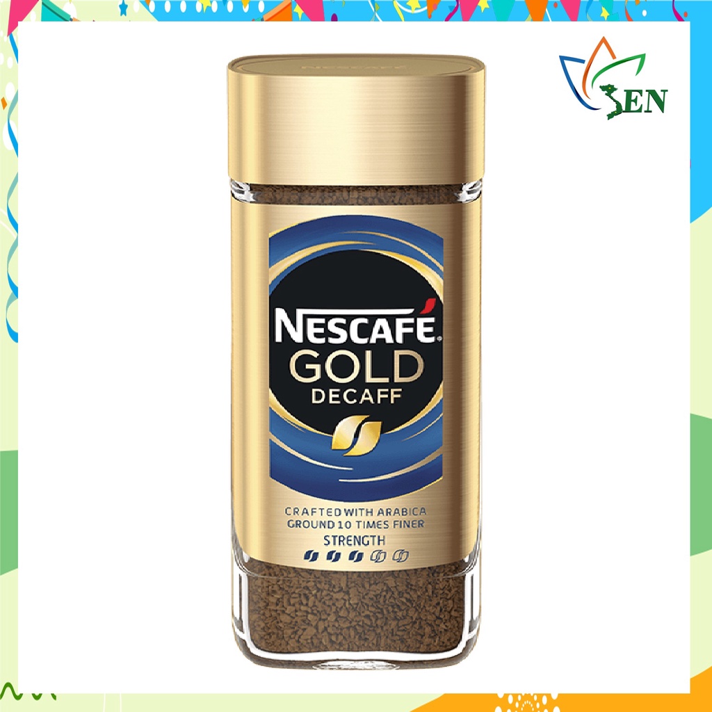 [SenXanh Emart] Cà phê Arabica nguyên chất hòa tan Nescafé® Gold Decaff 100g - Không Caffein- Nhập khẩu từ Anh