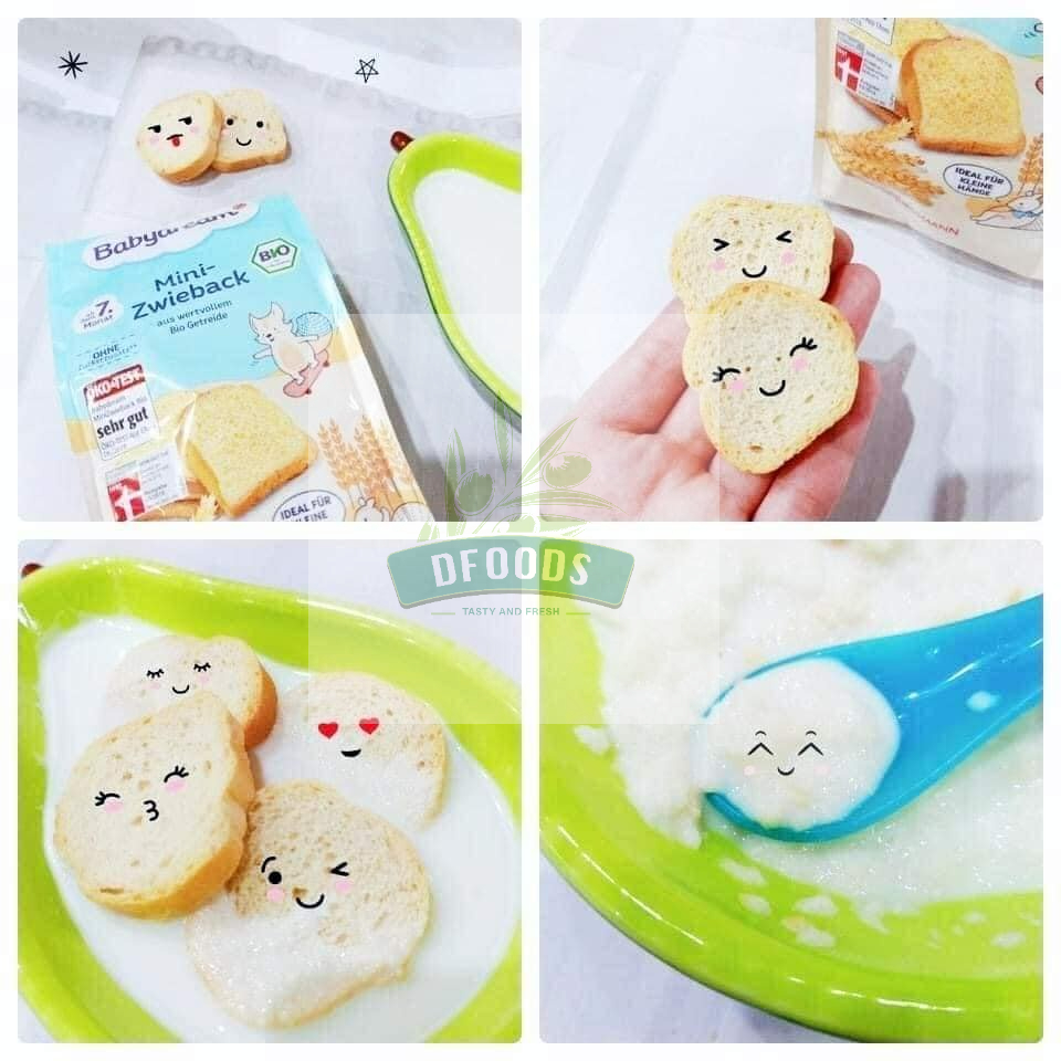 (Date 09.2023) Bánh mì khô hữu cơ Babydream cho bé 7m+