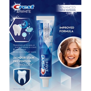 Kem Đánh Răng Crest 3D White Advanced Whitening 150G