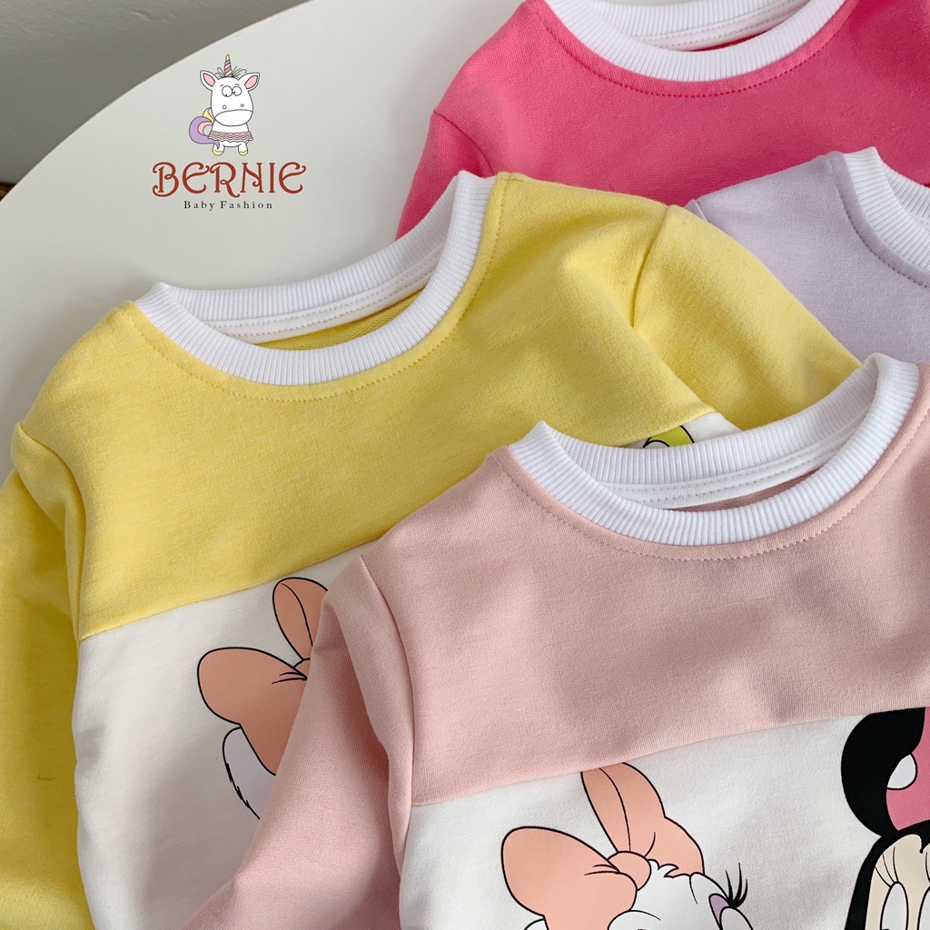 _Bộ Cotton Micky nhiều màu cho bé gái 9 đến 18kg