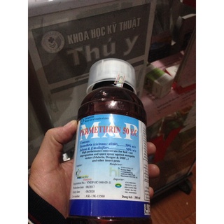 Thuốc muỗi y tế anh quốc : permethrin 50ec/ chai nhựa 500 ml