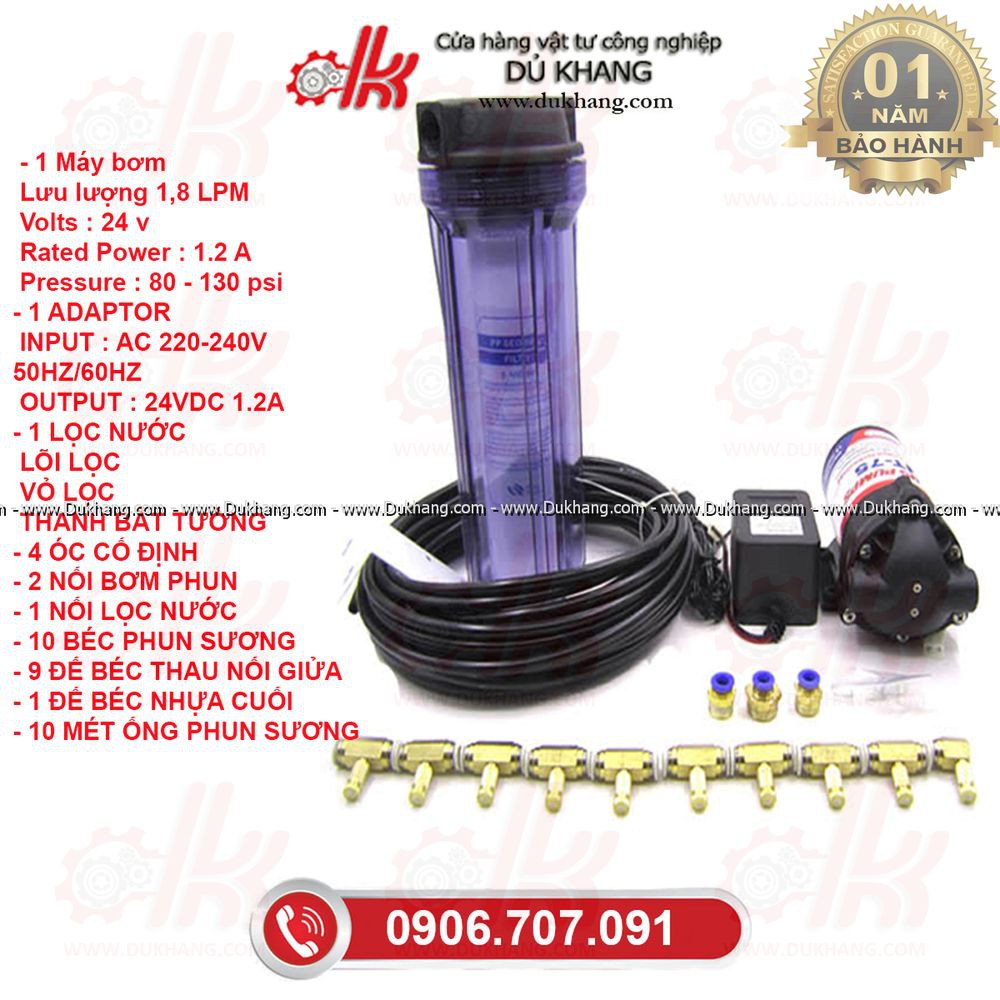 BƠM PHUN SƯƠNG 10 BÉC