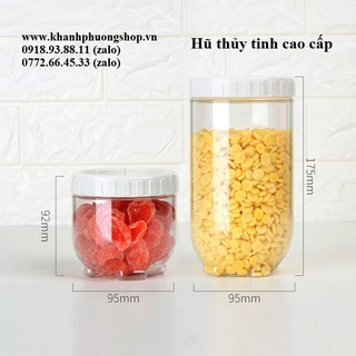 hũ thủy tinh đựng gia vị - hủ thủy tinh đựng gia vị