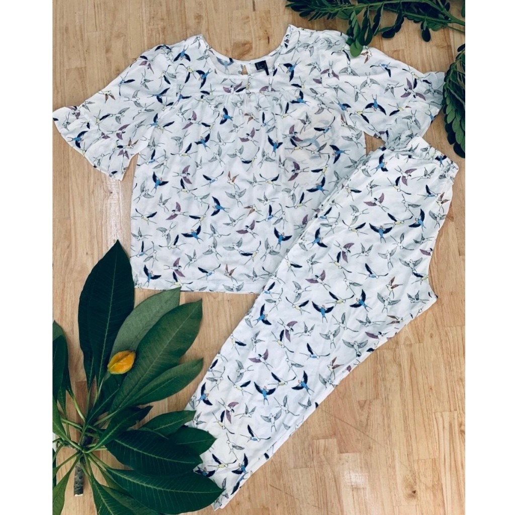 Đồ Bộ Nữ B011 VNXK Dáng Dài Chất Liệu Vải Tôn Lanh Mặc Siêu Mát (ẢNH SHOP TỰ CHỤP) | BigBuy360 - bigbuy360.vn