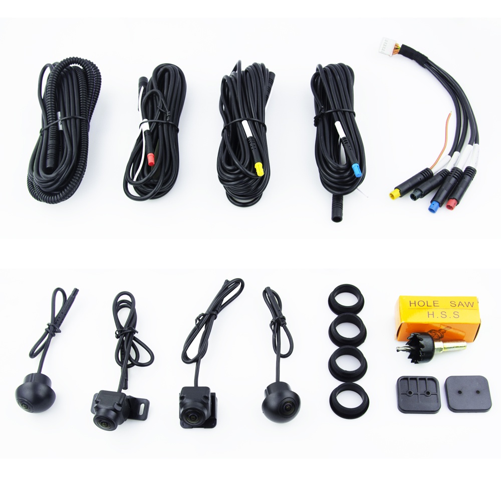 Camera Chiếu Hậu 3D AHD 1080P / 720P 25fps 360 Cho Xe Hơi