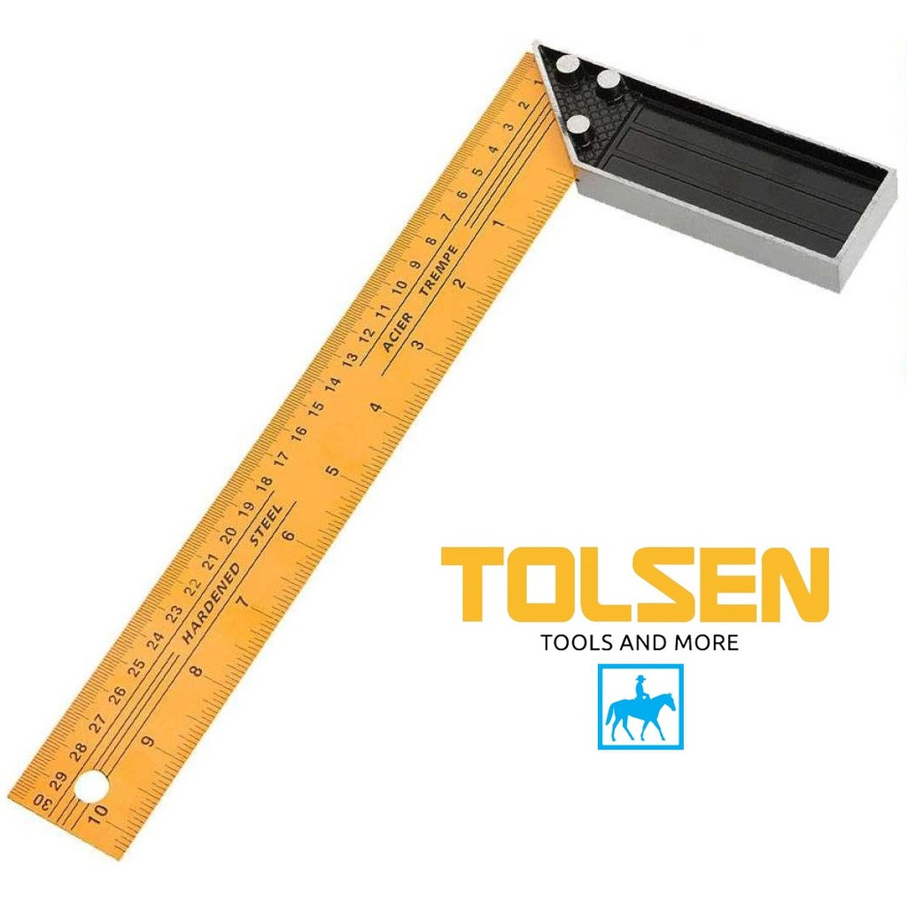 Thước Ke Thước Đo Góc Vuông 300mm 12inch TOLSEN 35081