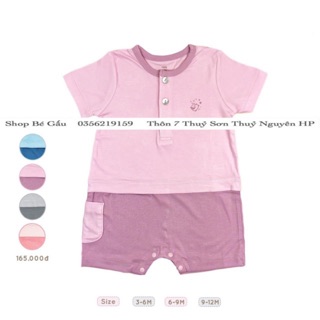 Bộ body cộc petit hồng nhạt Nous